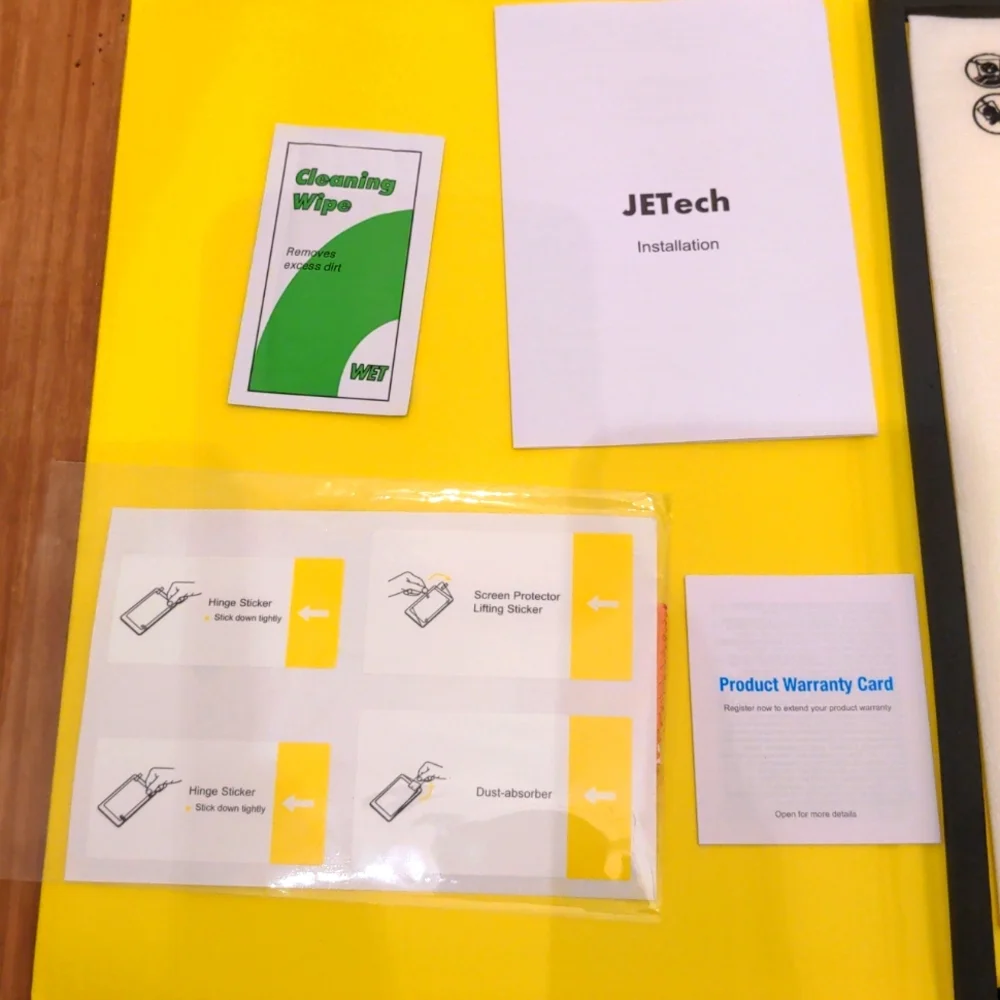 NWOT JETech Tempered Glass Screen Protector for iPad 10.2- Inch in Kit Box